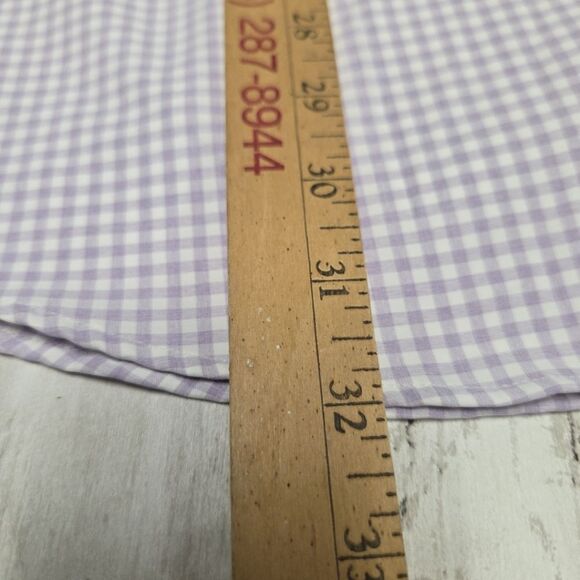 Peter Millar Summer Comfort Purple Performance Gingham Button Down Shirt Size XL - Picture 7 of 10